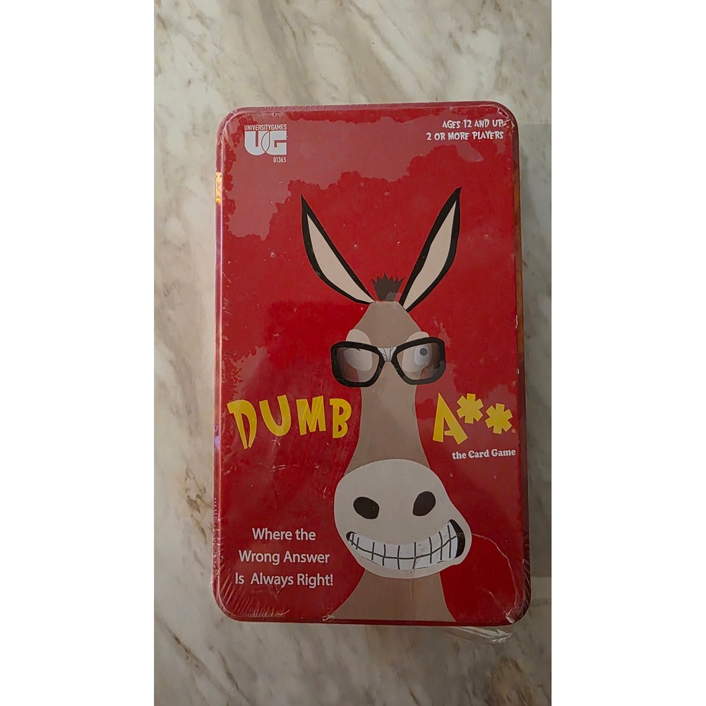 Dumb A** The Card Game by University Games Ages 12+ 2+ Players Tin